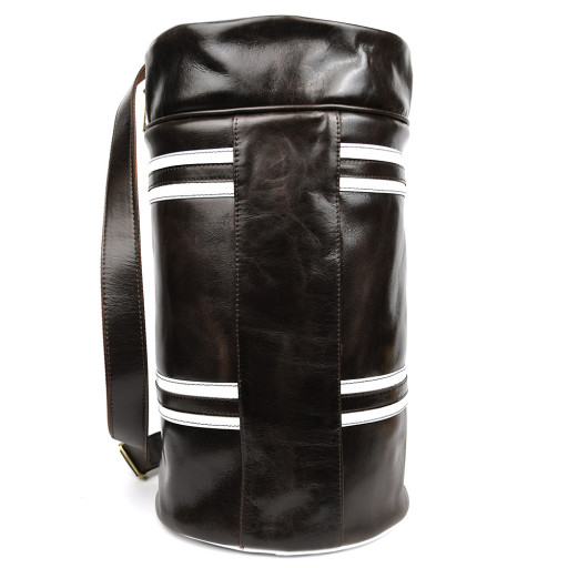 Спортивна шкіряна сумка люкс класу TARWA GCof-5565-4lx кавова