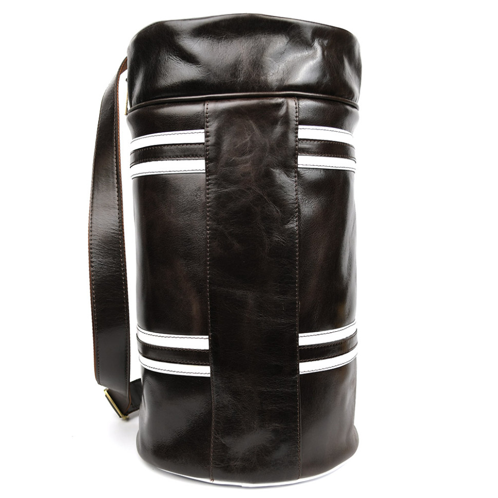 Спортивна шкіряна сумка люкс класу TARWA GCof-5565-4lx кавова