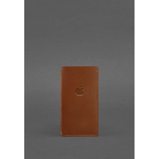 Шкіряний чохол для iPhone 12 Світло-коричневий