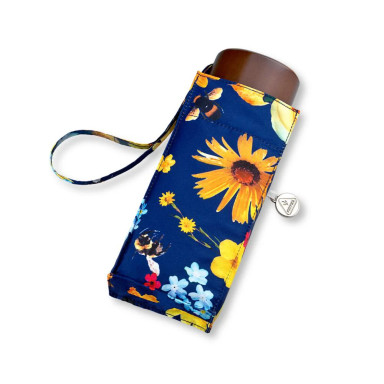 Жіноча міні парасолька Fulton L501 Tiny-2 Bumble Bee Floral (Квіти та джмелі)