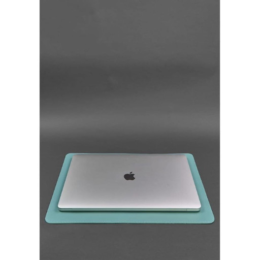 Настільний набір з натуральної шкіри 1.0 бірюзовий краст