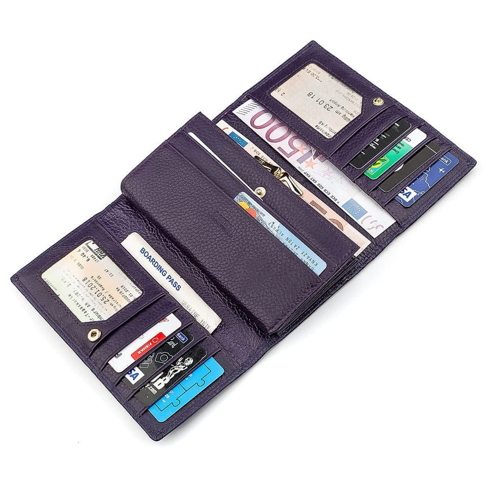 Гаманець жіночий Boston 18488 (S9001B) дуже багато відділень Фіолетовий