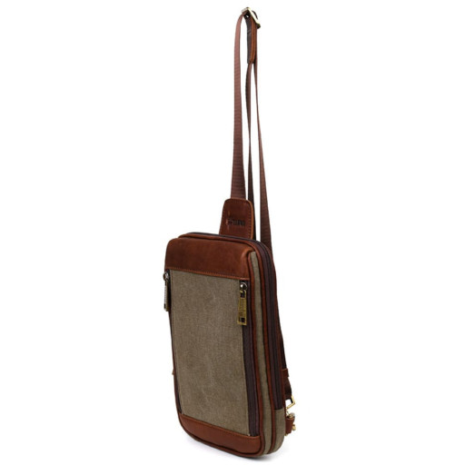 Чоловічі сумки бізнес слінг, діловий стиль TARWA GBh-1536-4lx