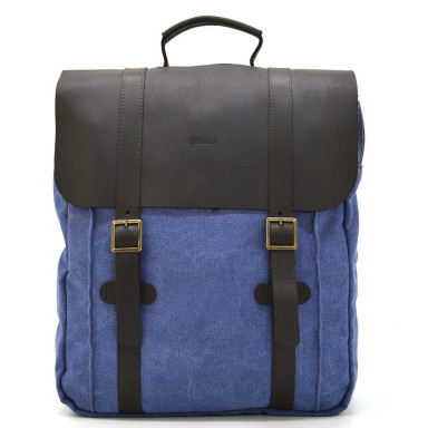 Canvas laptop bag TARWA RCk-3420-3md blue