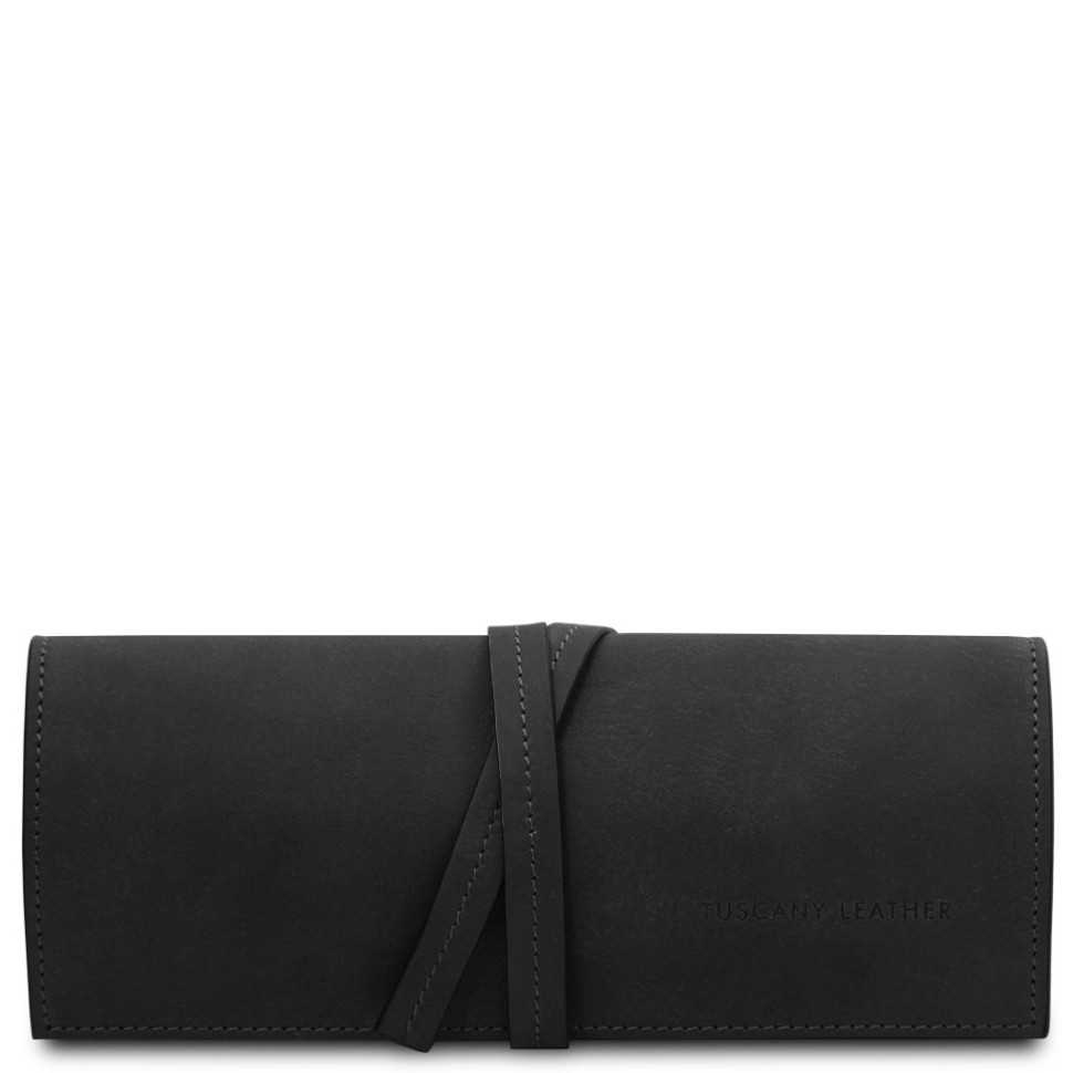 Leather jewellery case