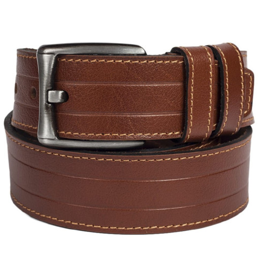 Ремінь шкіряний GRASS джинси 5 см 2010-03 рудий