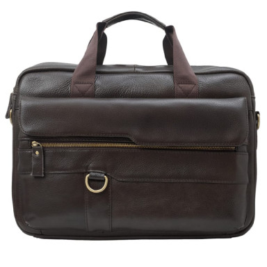 Портфель мягкий кожаный BUFFALO BAGS M5039C темно-коричневый