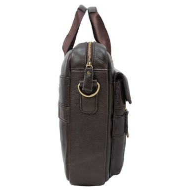 Портфель мягкий кожаный BUFFALO BAGS M5039C темно-коричневый