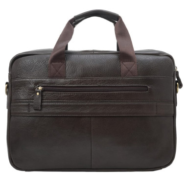 Портфель мягкий кожаный BUFFALO BAGS M5039C темно-коричневый