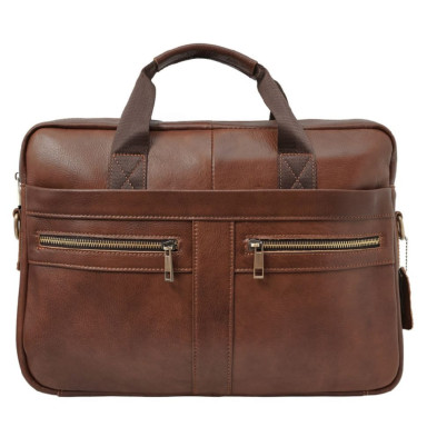 Портфель мягкий кожаный BUFFALO BAGS M2019C-1 рыжий