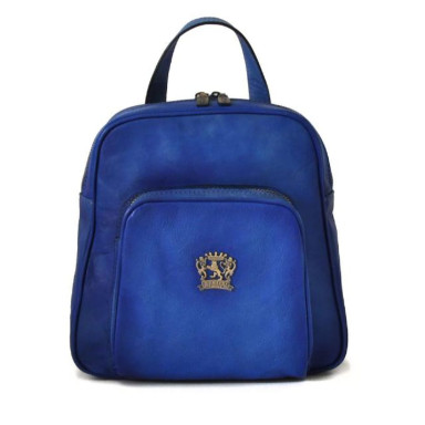 Pratesi BBE185 - Sirmione Backpack in cow leather Bruce Electric Blue