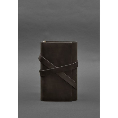 Leather notebook (Soft beech) 1.0 dark brown