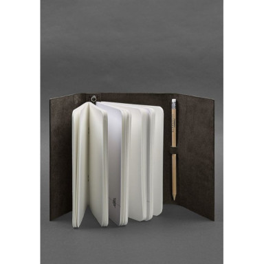Leather notebook (Soft beech) 1.0 dark brown