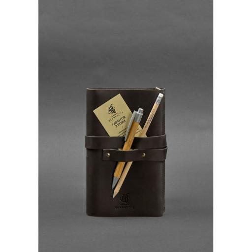 Шкіряний блокнот (Софт-бук) 1.0 темно-коричневий