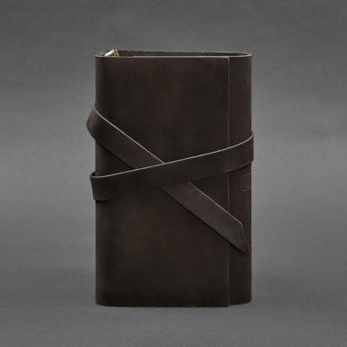 Leather notebook (Soft beech) 1.0 dark brown