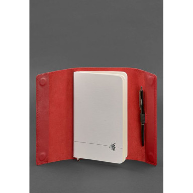 Leather notebook soft-book 7.0 red Crust