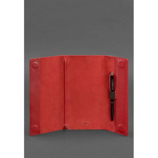 Шкіряний блокнот софт-бук 7.0 червоний