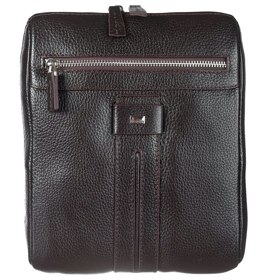 Барсетка м'яка шкіряна DESISAN 1467-9 коричневий гладкий