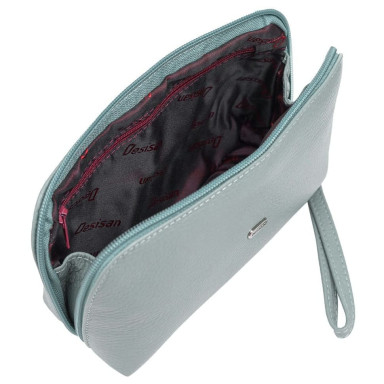 Cosmetic bag leather Desisan 1-752 mint