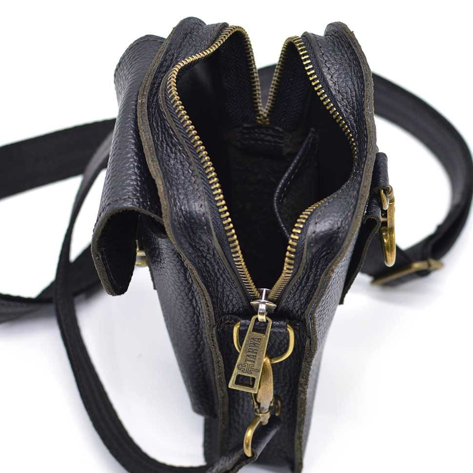 Сумка чохол через плече, поясна сумка зі шкіри флотар TARWA FA-0075-3md