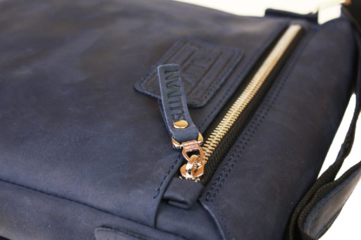 Сумка чоловіча шкіряна на плече SULLIVAN 354139 (40) синя