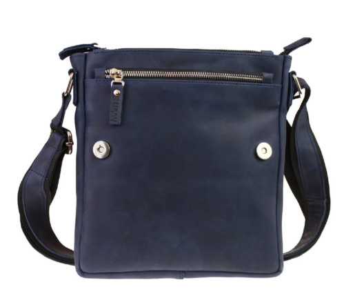 Сумка чоловіча шкіряна на плече SULLIVAN 354139 (40) синя