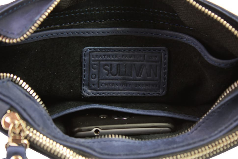 Сумка чоловіча шкіряна на плече SULLIVAN 354139 (40) синя