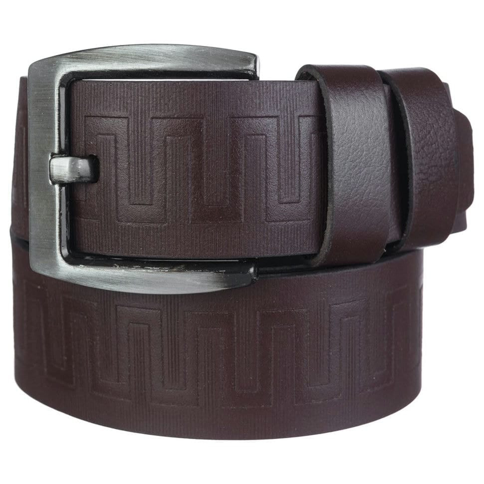 Ремінь шкіряний YSK джинсовий 5 см 3058-2 коричневий