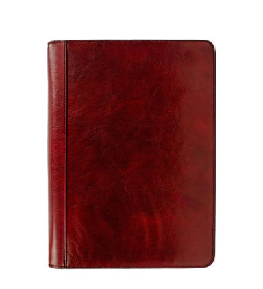 Womens Leather A4 Documents Folder Organizer - Candide -   Red color -  Time Resistance 5202801W