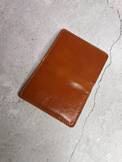 Руда шкіряна обкладинка для прав Newery N2216GK