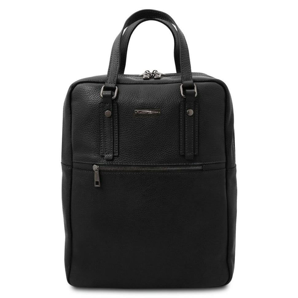 Кожаный рюкзак на два отделения с ручками Tuscany TL142136 