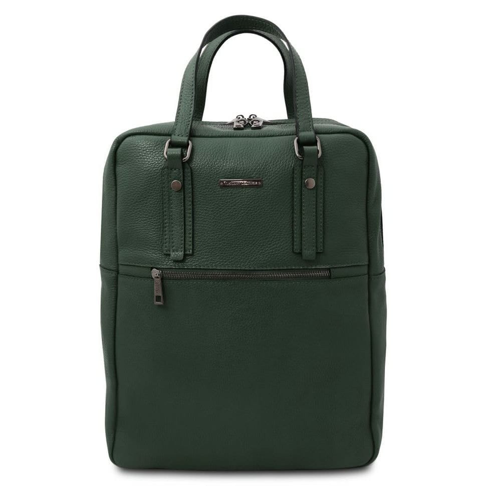 Кожаный рюкзак на два отделения с ручками Tuscany TL142136 