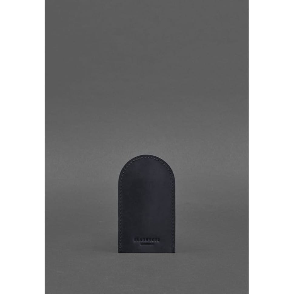 Кожаная ключница 2.0 темно-синий Crazy Horse