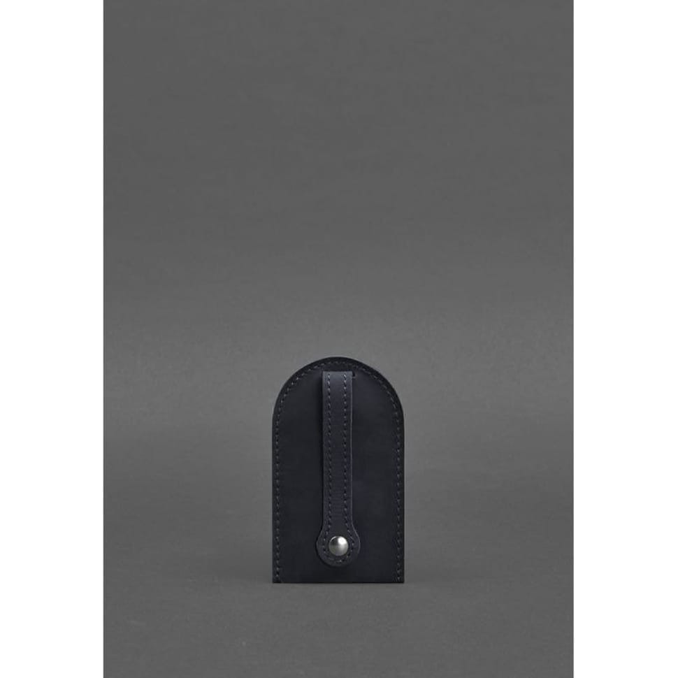 Кожаная ключница 2.0 темно-синий Crazy Horse