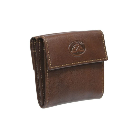 Монетниця шкіряна Italico 1642 cognac коньячний