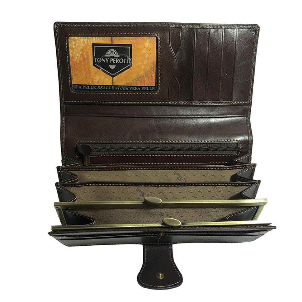 Портмоне шкіряне Accademia 1526 moro коричневий