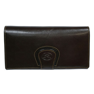 Leather wallet Accademia 1526 moro brown
