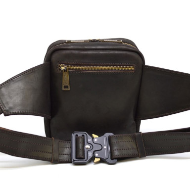 Men's leather belt bag TARWA RC-7777-4lx