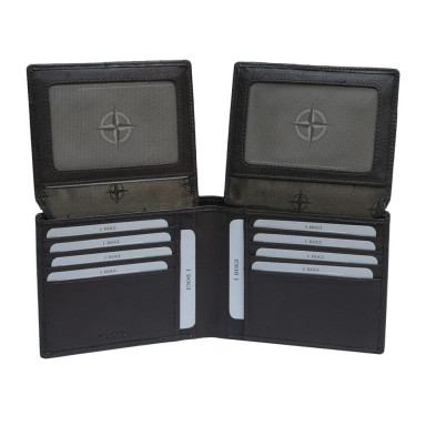 Leather wallet Cortina 5068 moro brown