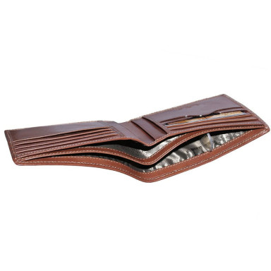 Leather wallet Italico 537 cognac cognac