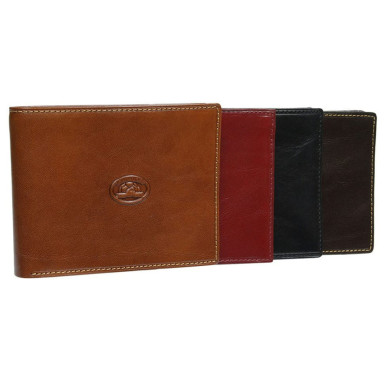 Leather wallet Italico 537 cognac cognac