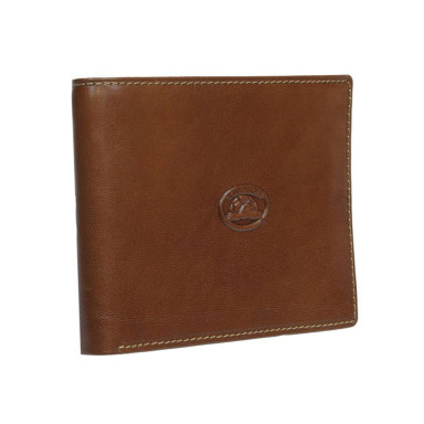 Leather wallet Italico 537 cognac cognac