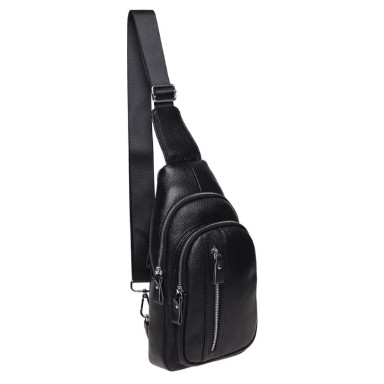 Keizer mens leather backpack K15055-black