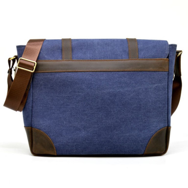 Men's shoulder bag canvas + leather RK-3090-4lx TARWA