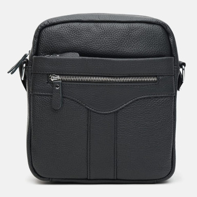 Men's leather bag Keizer K10187bl-black