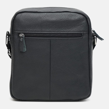 Men's leather bag Keizer K10187bl-black