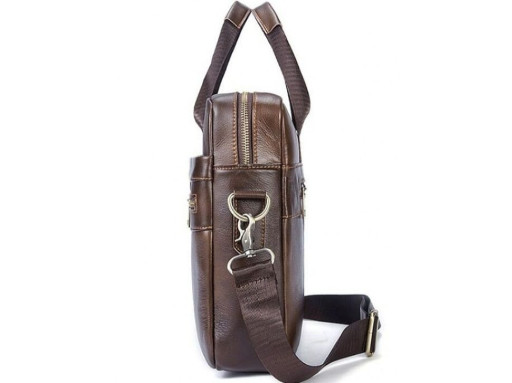 Сумка чоловіча Vintage 14626 шкіряна Коричнева