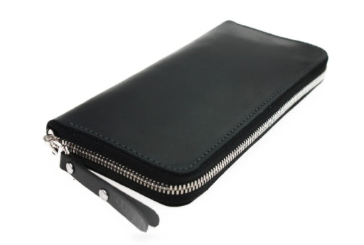 Гаманець шкіряний клатч великий travel 107-3(19.5) чорний