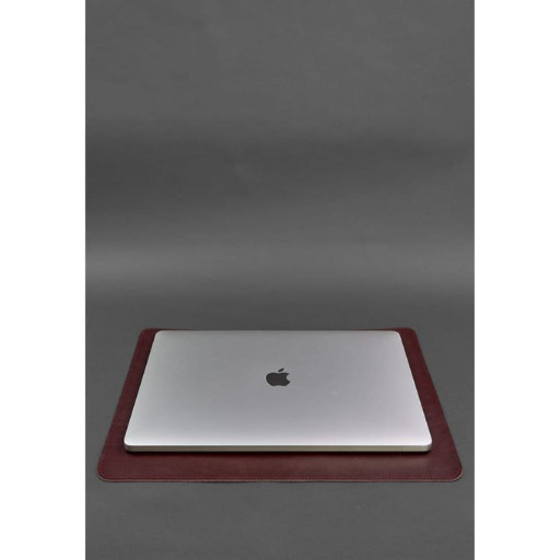 Настільний набір з натуральної шкіри 1.0 бордовий краст