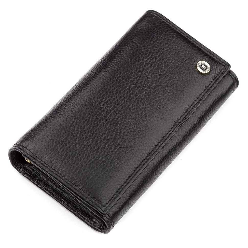 Гаманець жіночий Boston 18489 (S9001B) високоякісна шкіра Чорний